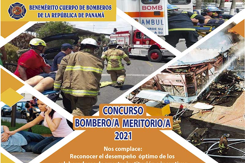 CONCURSO BOMBERO MERITORIO 2021 - Afiche